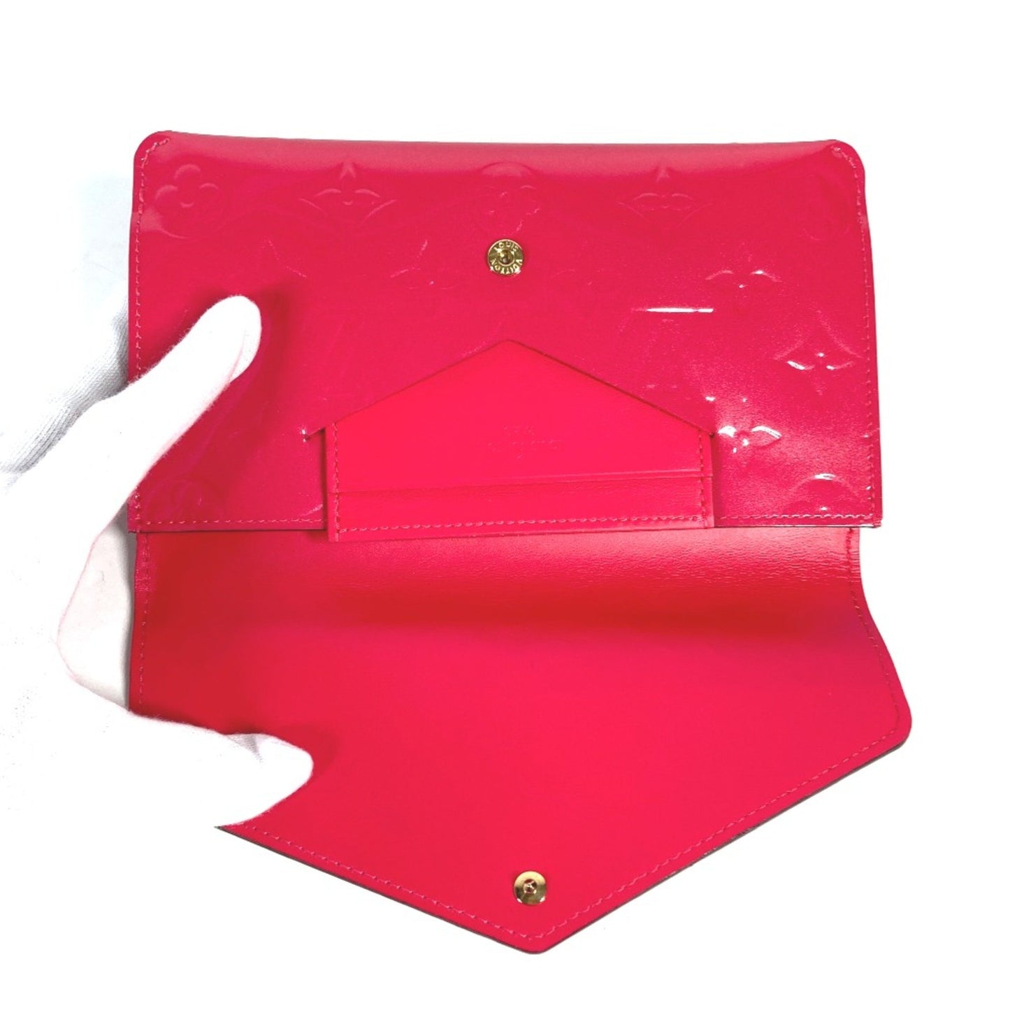 Louis Vuitton Jeanne Red Patent Leather Wallet Accessories