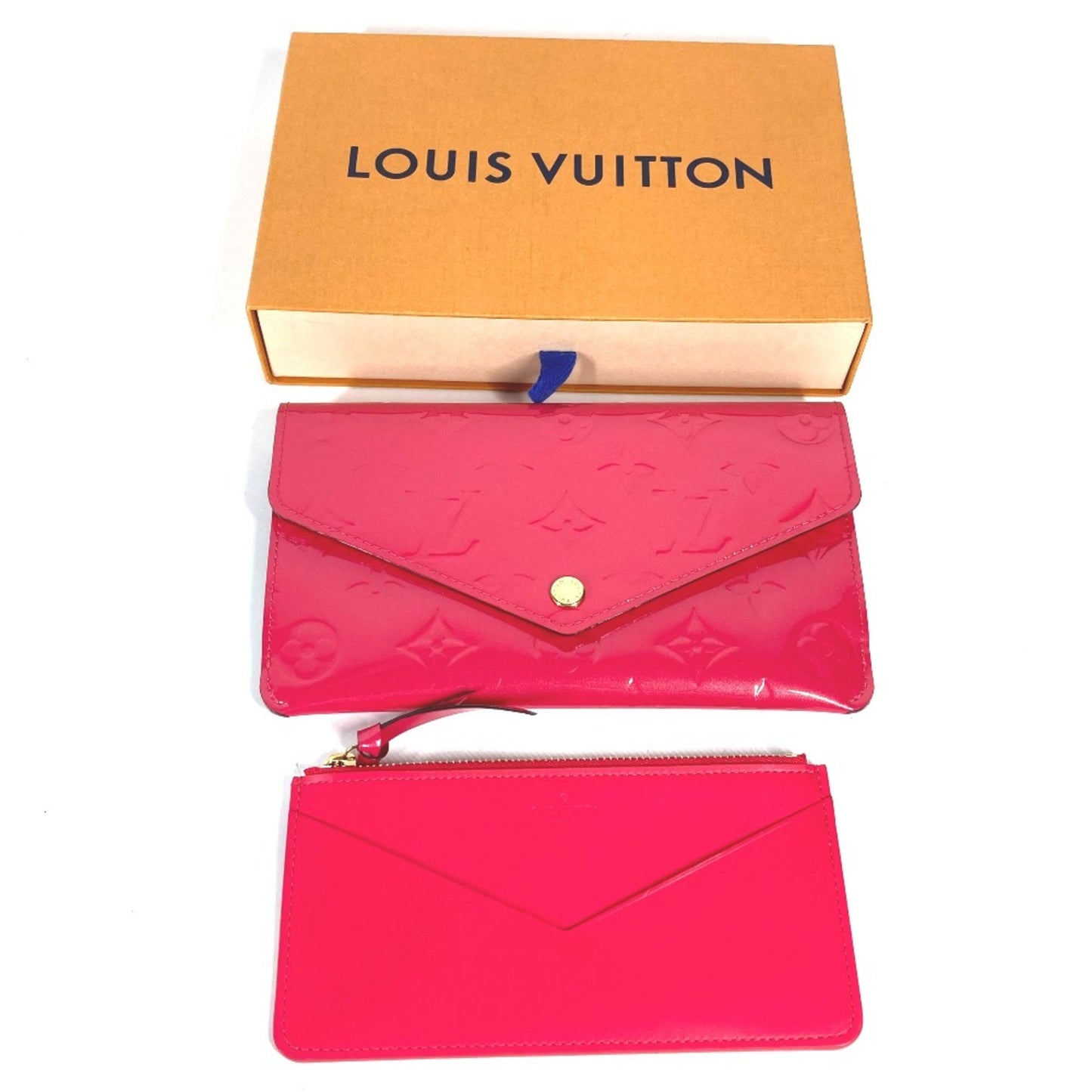 Louis Vuitton Jeanne Red Patent Leather Wallet Accessories