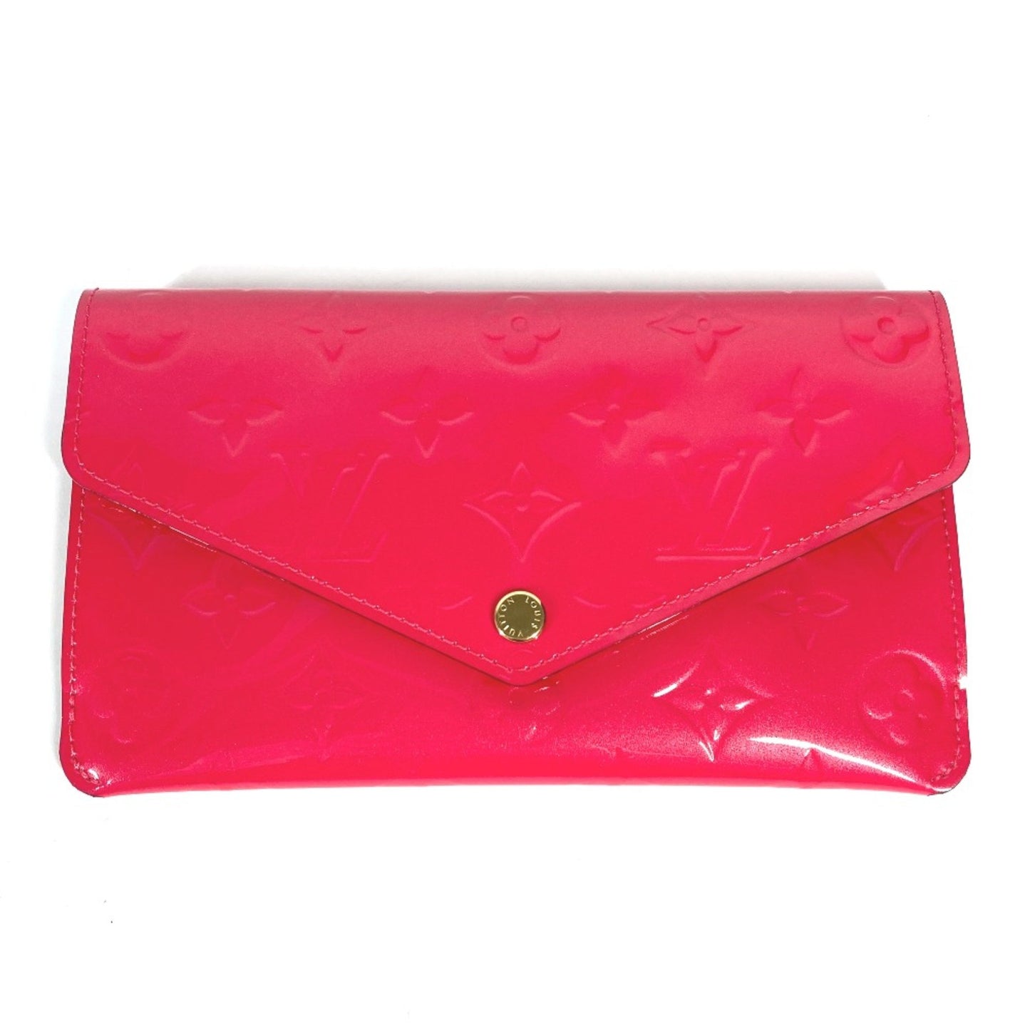 Louis Vuitton Jeanne Red Patent Leather Wallet Accessories