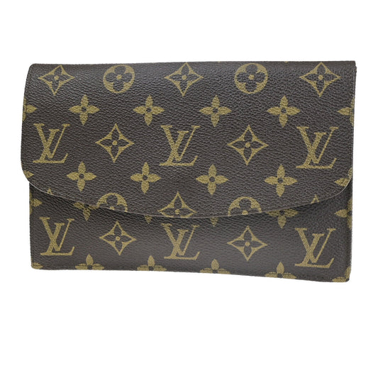 Louis Vuitton Pochette Rabat Brown Canvas Clutch Bag