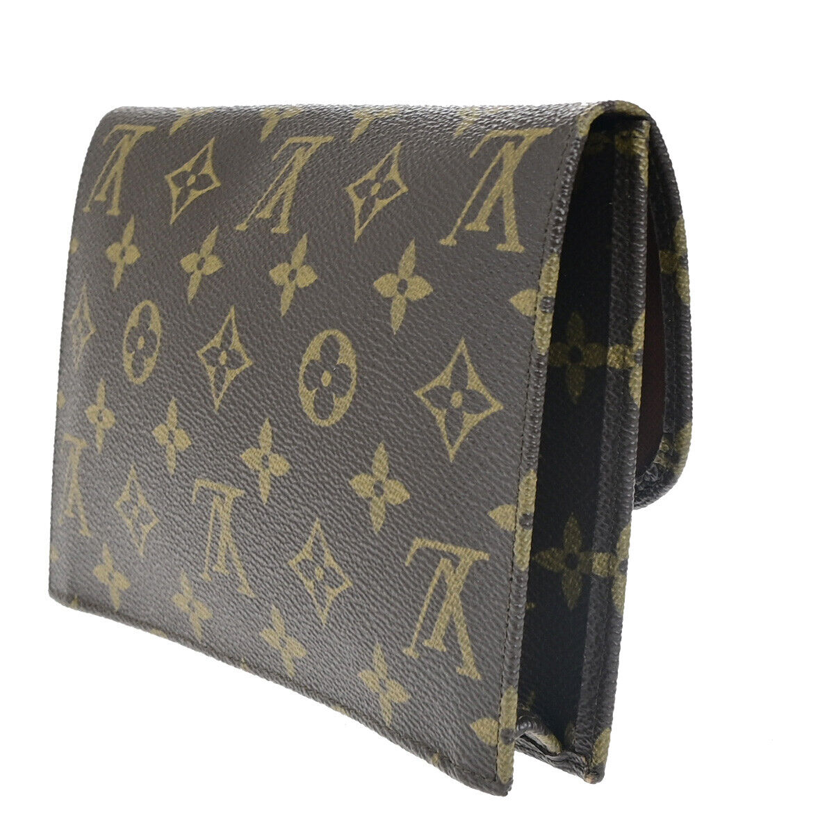 Louis Vuitton Pochette Rabat Brown Canvas Clutch Bag