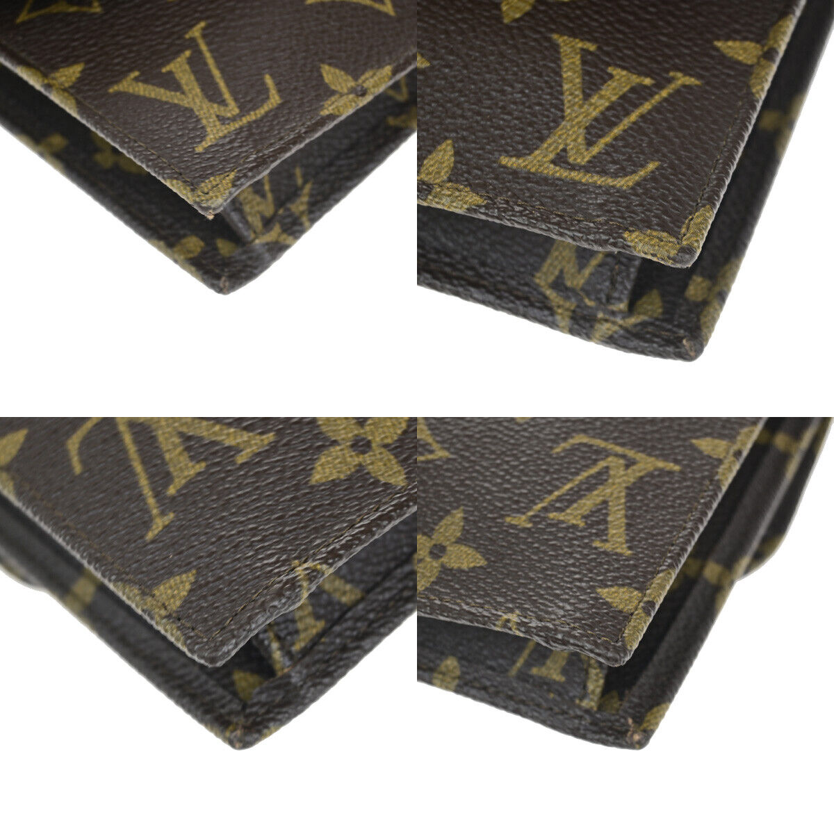 Louis Vuitton Pochette Rabat Brown Canvas Clutch Bag