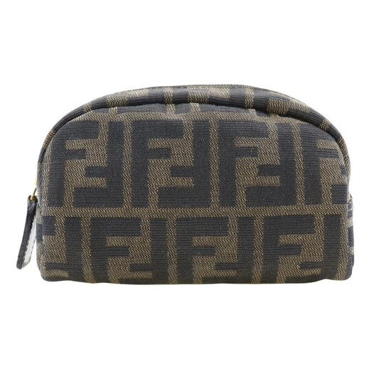 Fendi Brown Canvas Clutch Bag