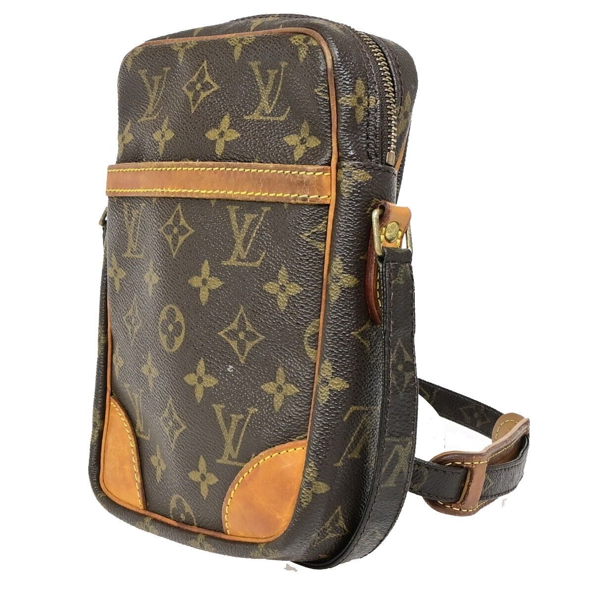 Louis Vuitton Danube Brown Canvas Shoulder Bag