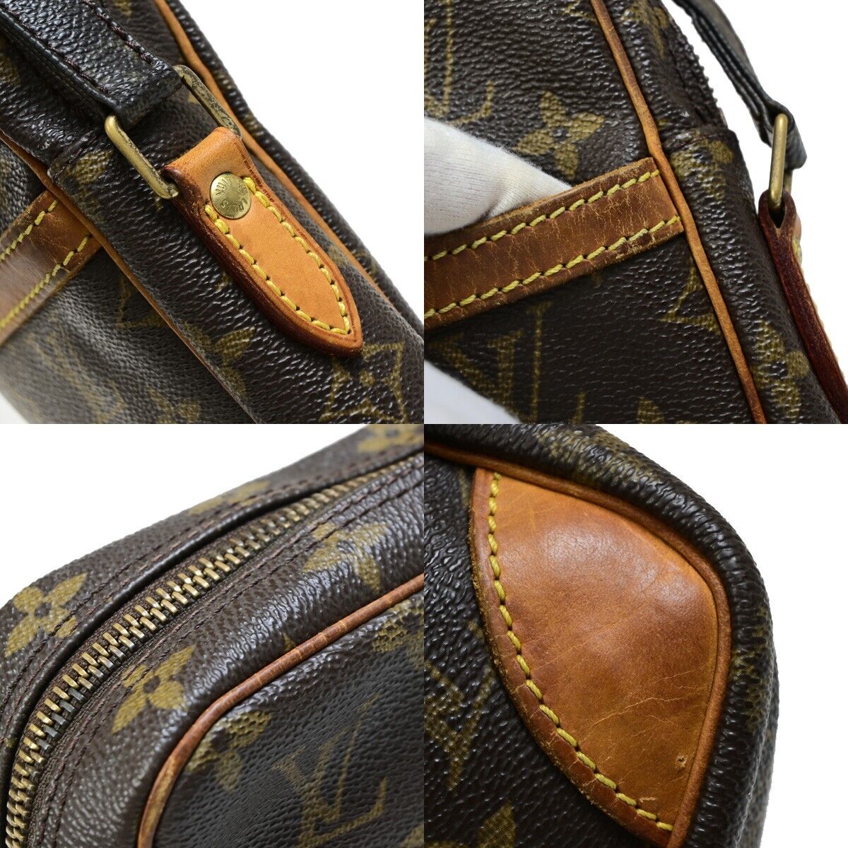 Louis Vuitton Danube Brown Canvas Shoulder Bag