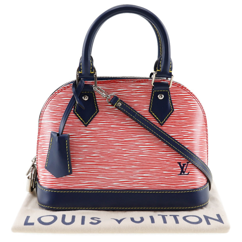 Louis Vuitton Alma BB Red Leather Hand Bag