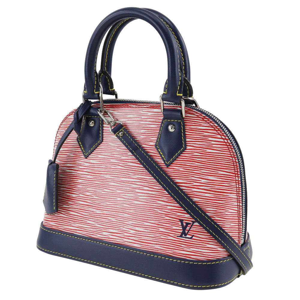 Louis Vuitton Alma BB Red Leather Hand Bag