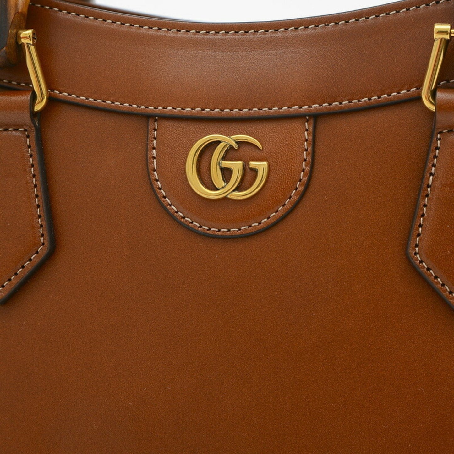 Gucci Diana Brown Leather Hand Bag