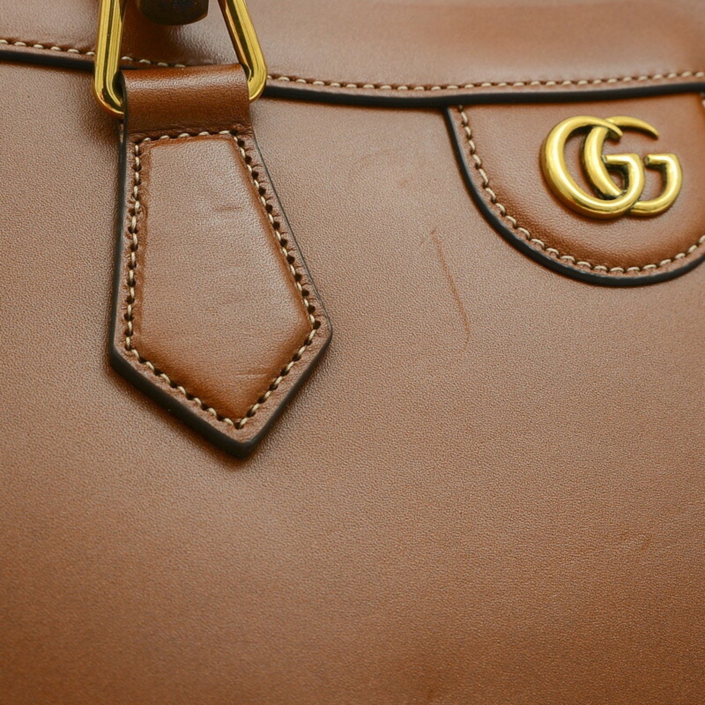 Gucci Diana Brown Leather Hand Bag