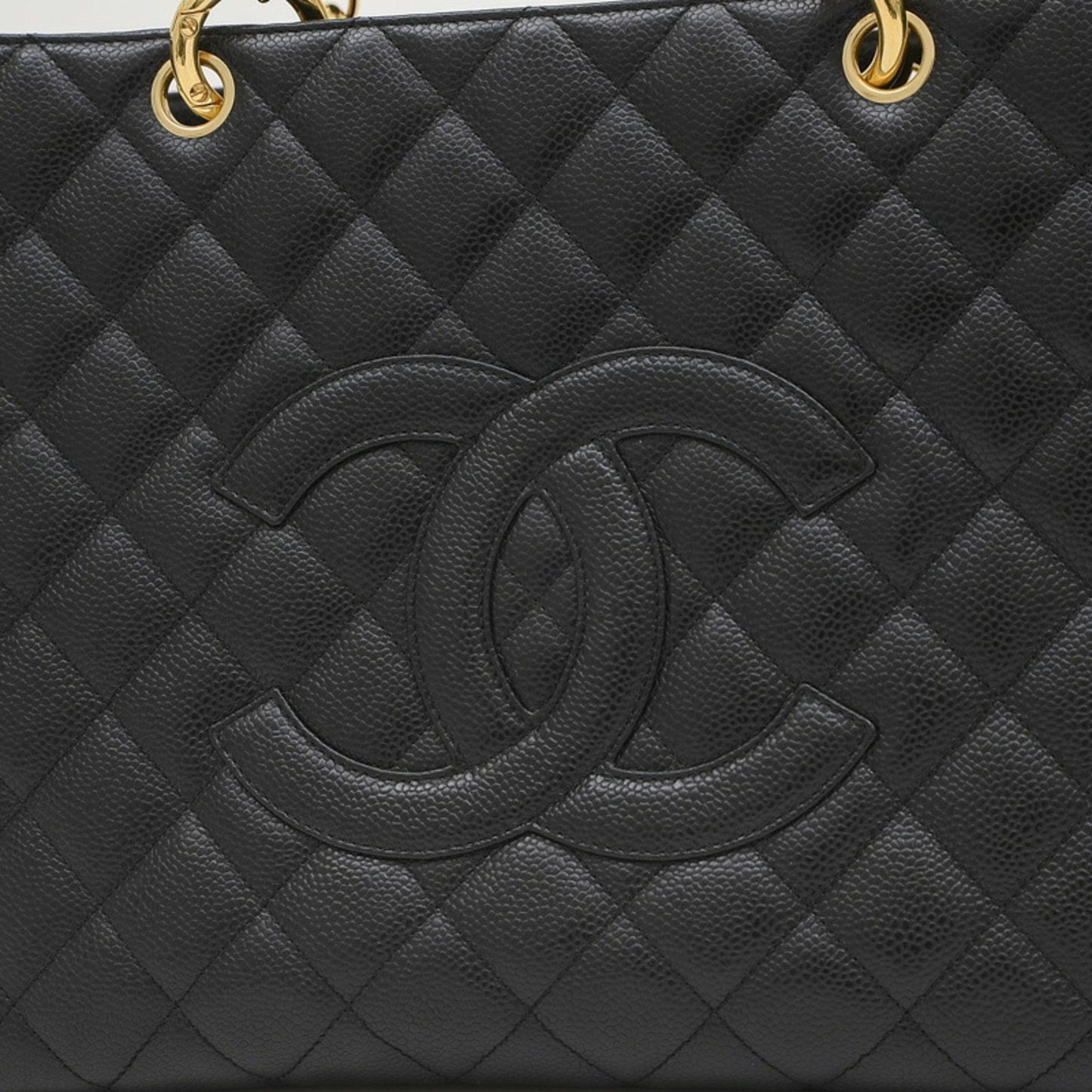 Chanel Grand shopping Black Leather Tote Bag