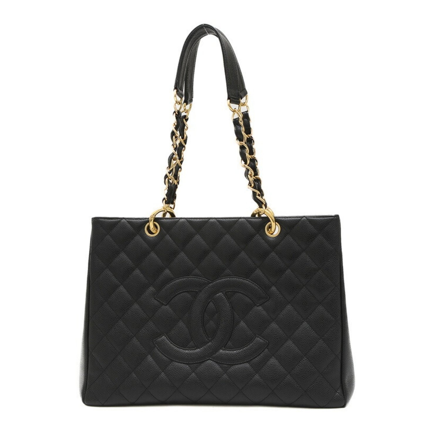 Chanel Grand shopping Black Leather Tote Bag