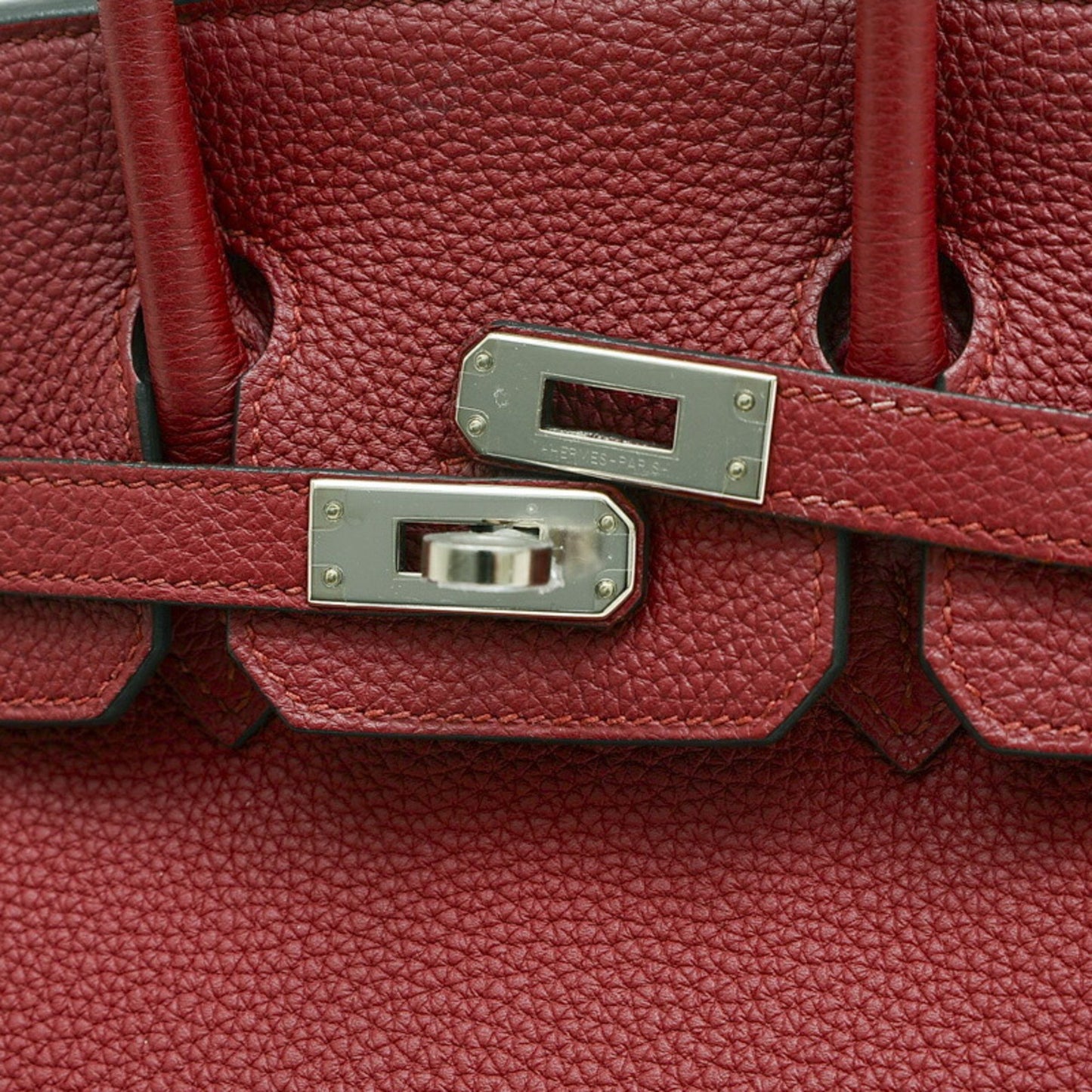 Hermès Birkin 25 Burgundy Leather Hand Bag