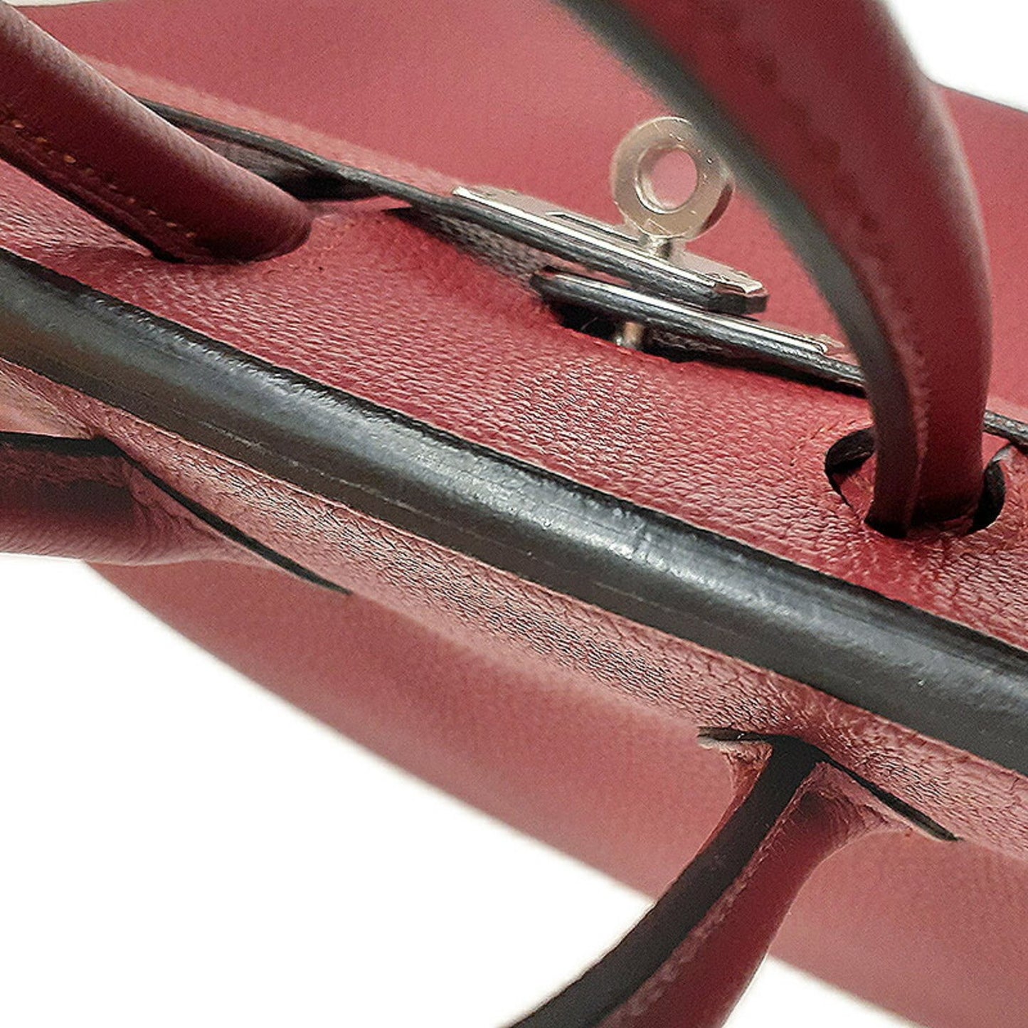 Hermès Birkin 25 Burgundy Leather Hand Bag