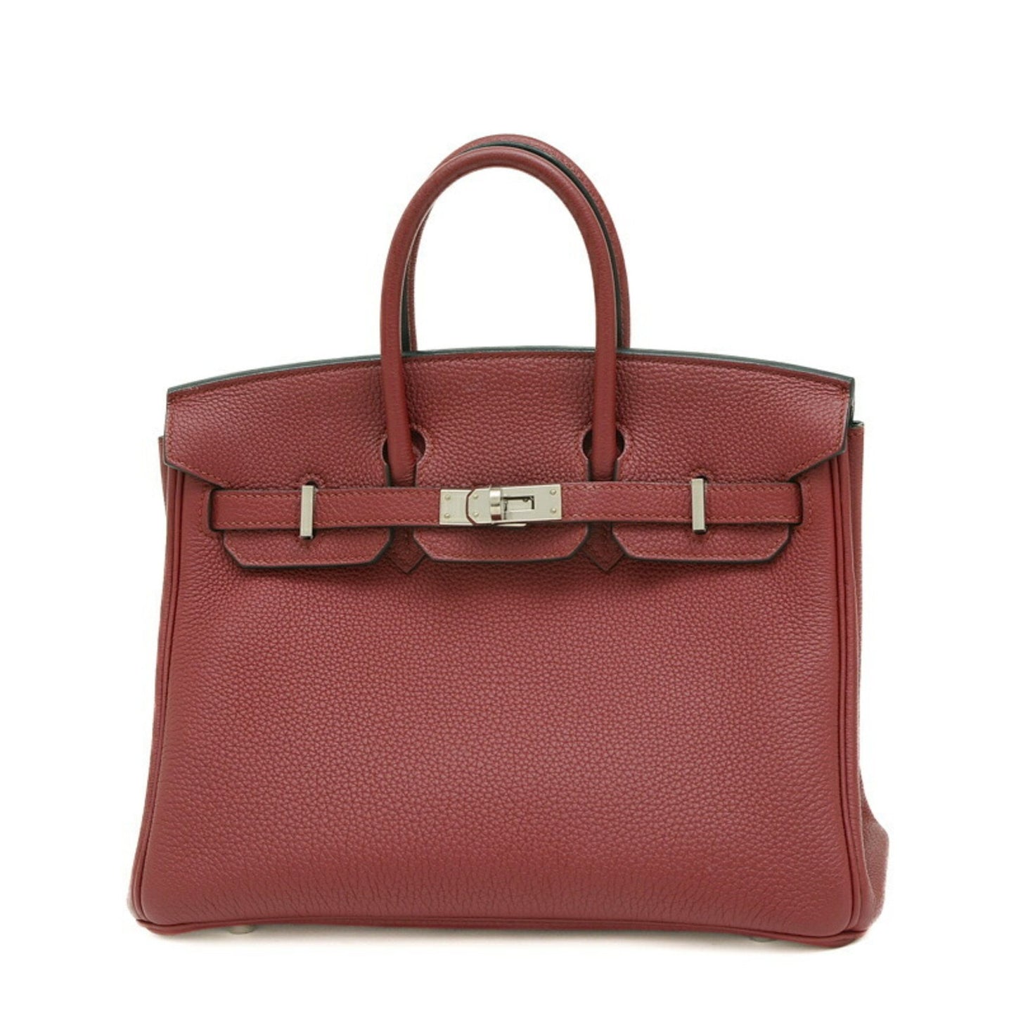 Hermès Birkin 25 Burgundy Leather Hand Bag