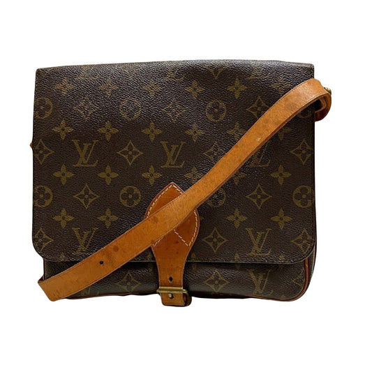 Louis Vuitton Cartouchière Brown Canvas Shoulder Bag