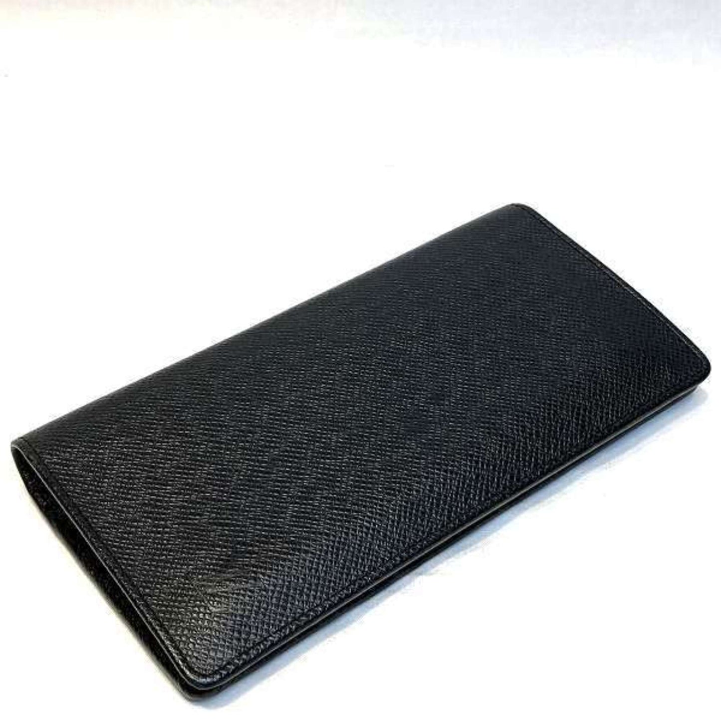 Louis Vuitton Portefeuille Brazza Black Leather Wallet Accessories