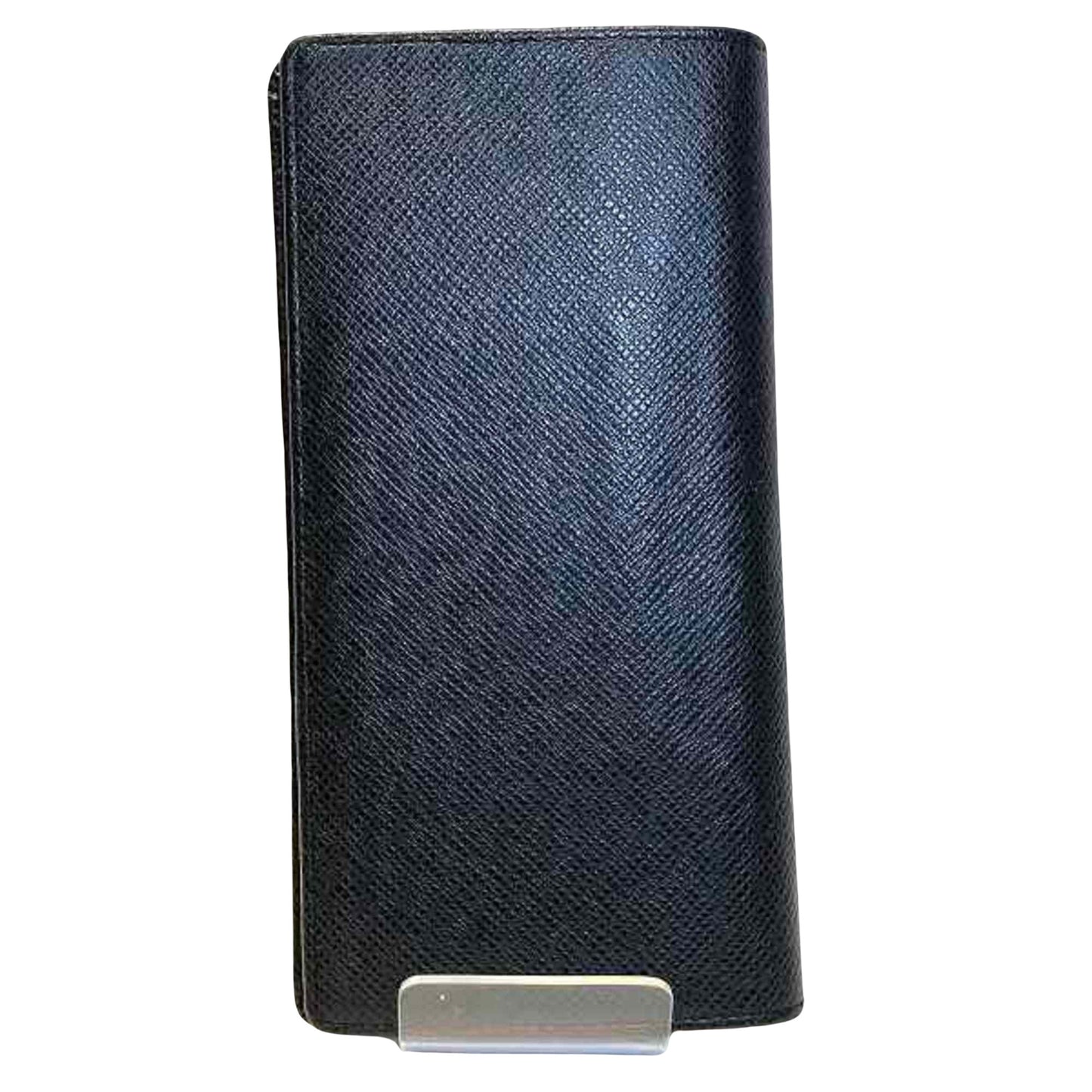 Louis Vuitton Portefeuille Brazza Black Leather Wallet Accessories