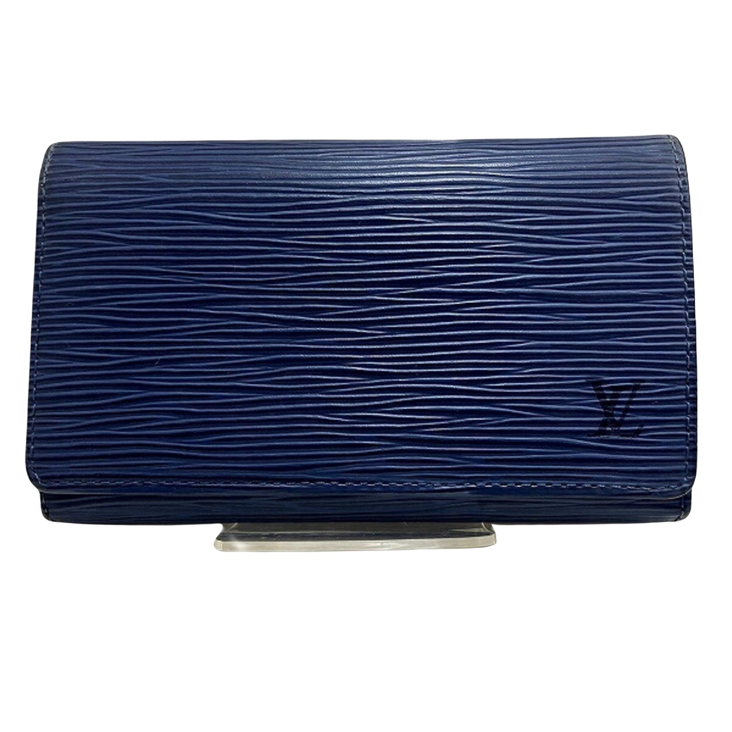 Louis Vuitton Trésor Navy Leather Wallet Accessories