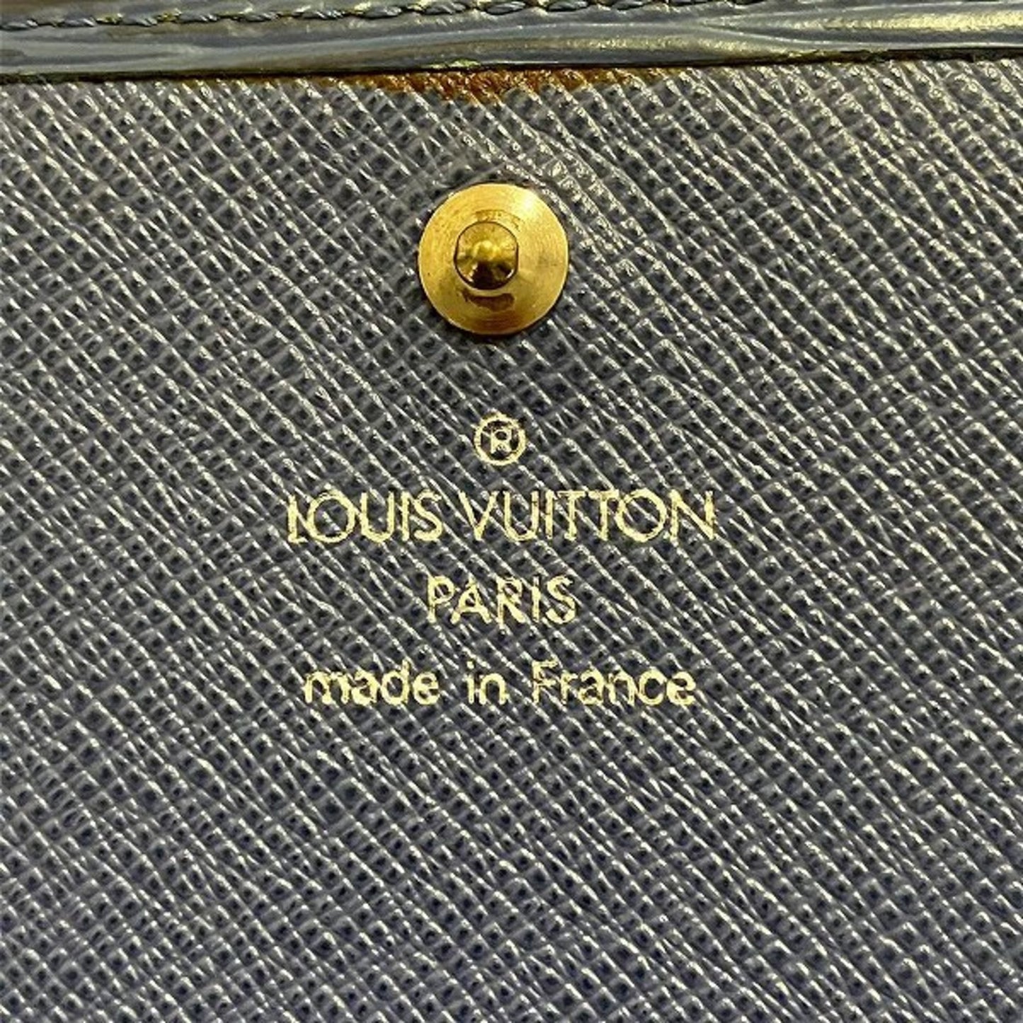 Louis Vuitton Trésor Navy Leather Wallet Accessories