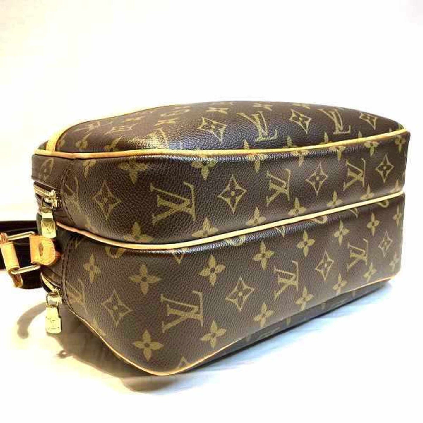 Louis Vuitton Reporter Brown Canvas Shoulder Bag