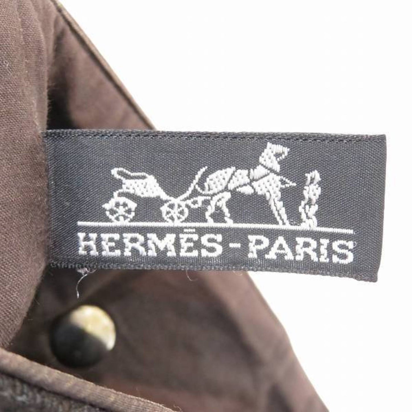 Hermès Ahmedabad Brown Wool Shoulder Bag