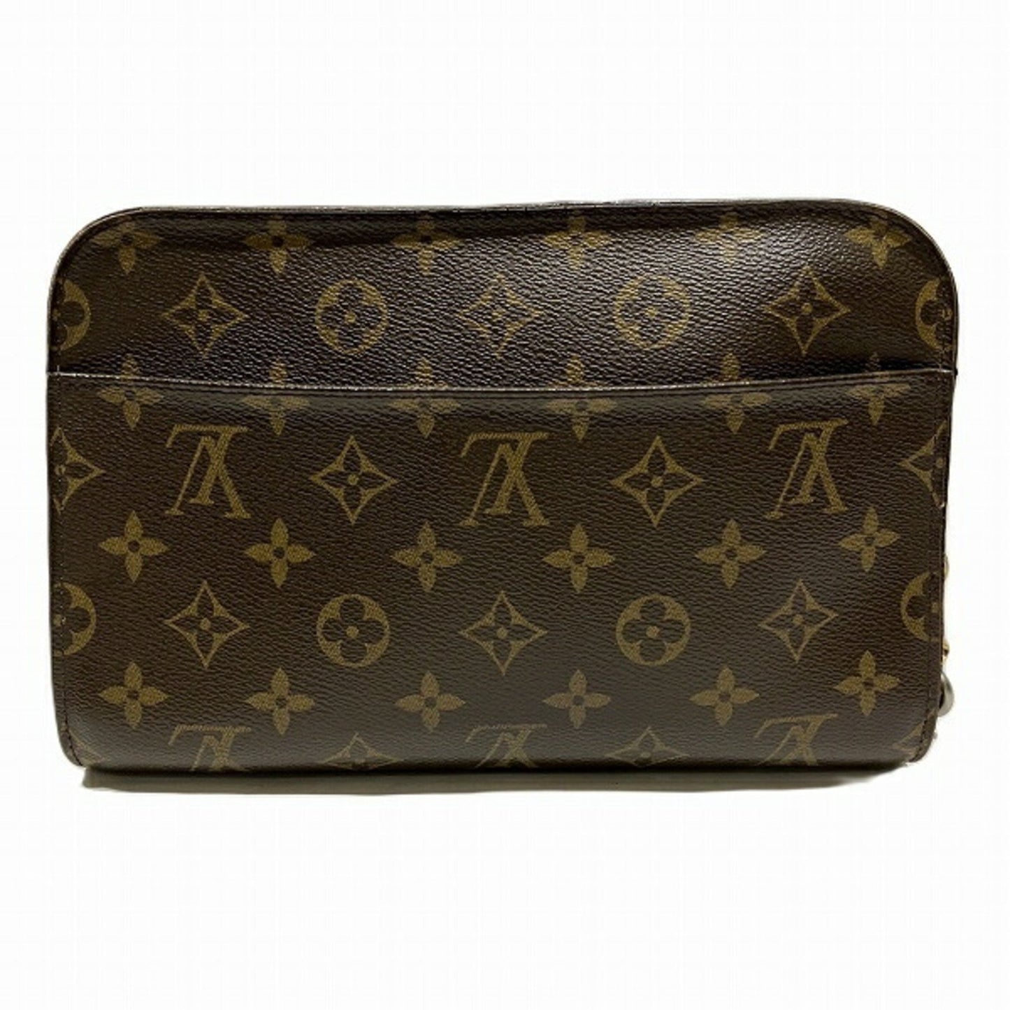 Louis Vuitton Orsay Brown Canvas Clutch Bag