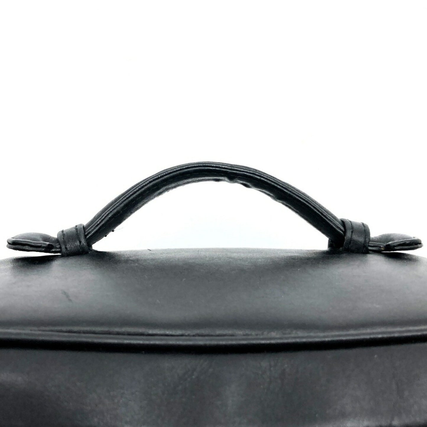 Chanel Vanity Black Leather Hand Bag