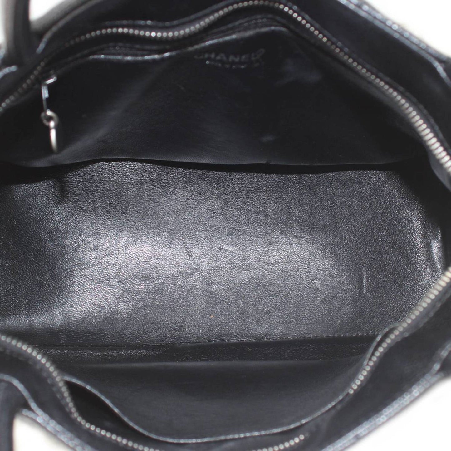 Chanel Medaillon Black Leather Tote Bag