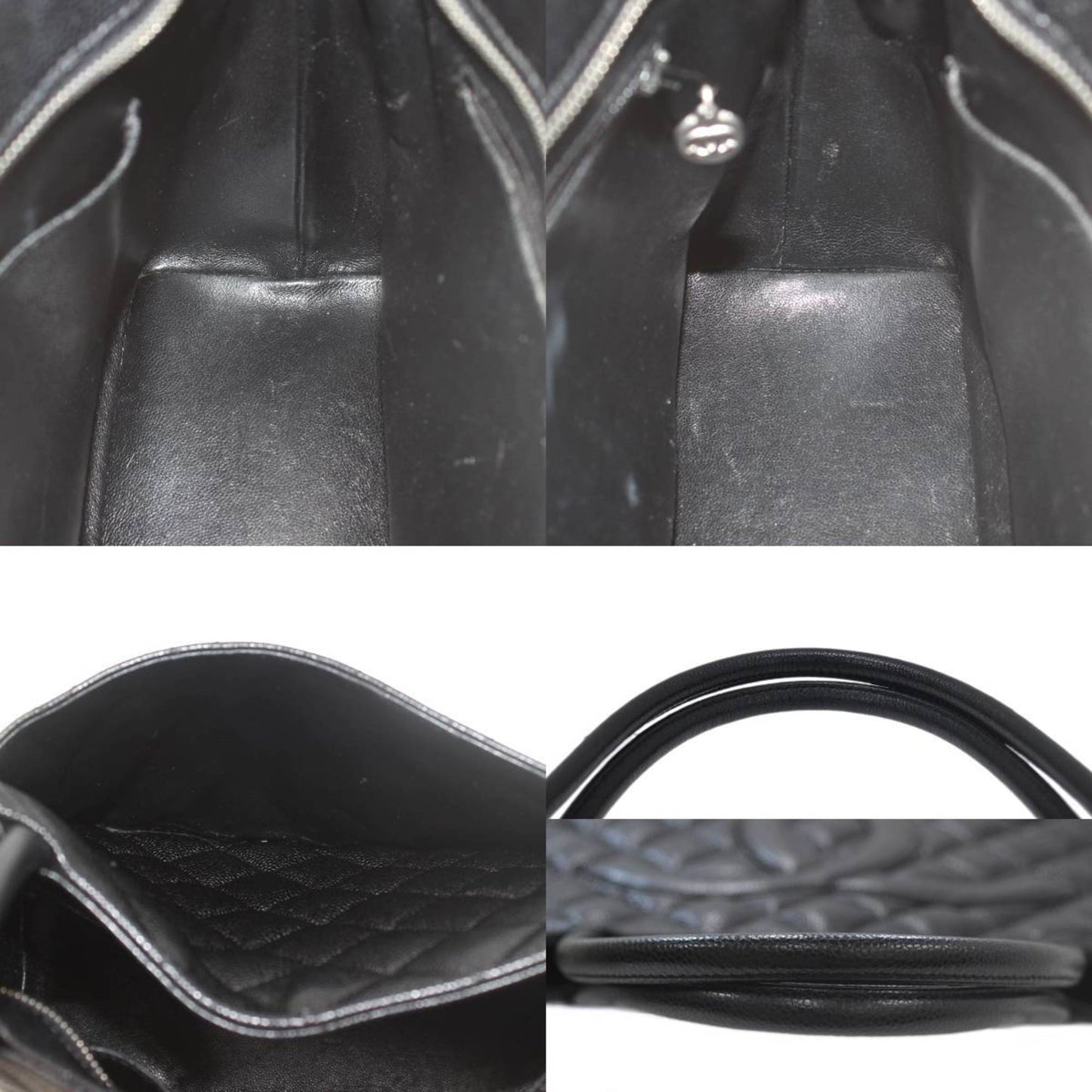 Chanel Medaillon Black Leather Tote Bag