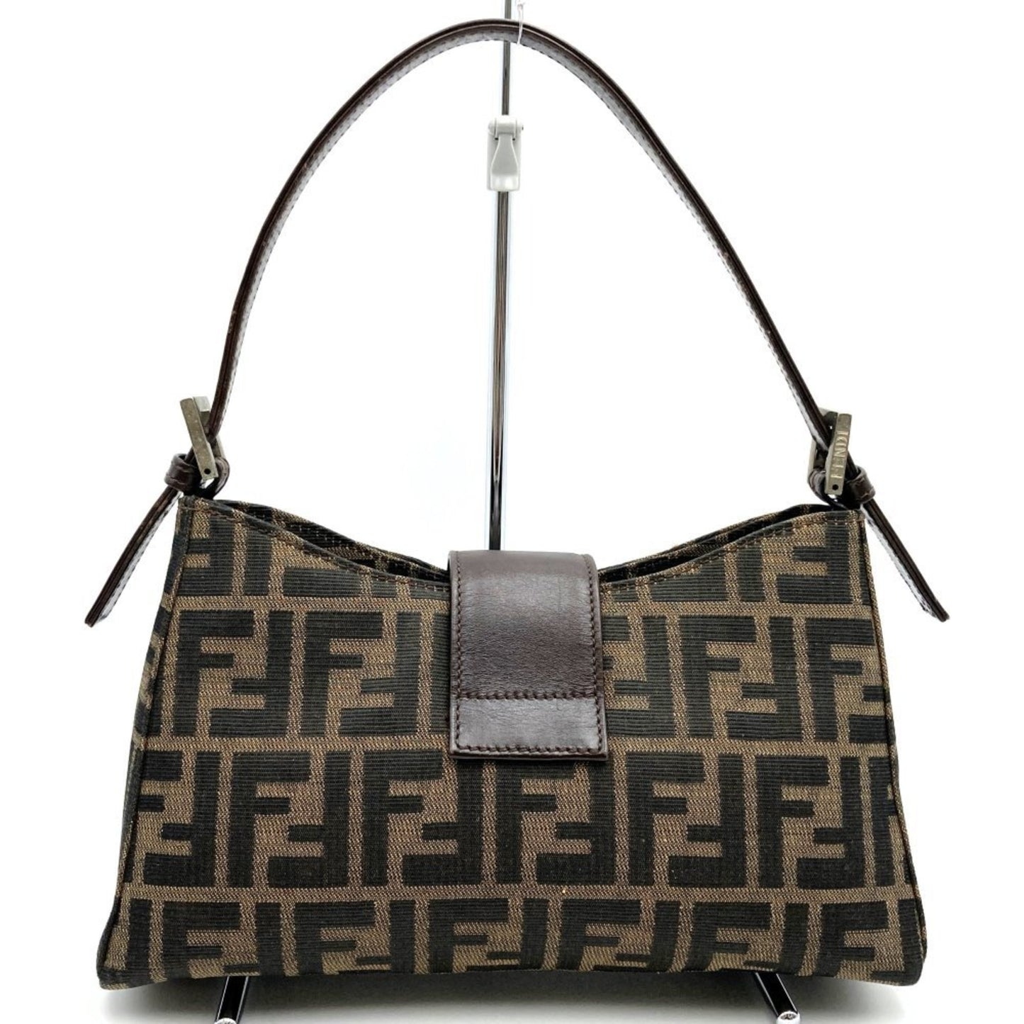 Fendi Zucca Brown Canvas Hand Bag