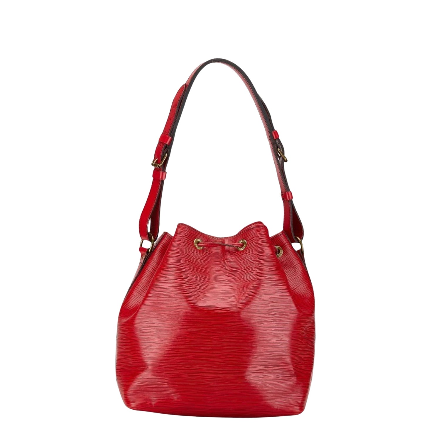 Louis Vuitton Petit Noé Red Leather Shoulder Bag