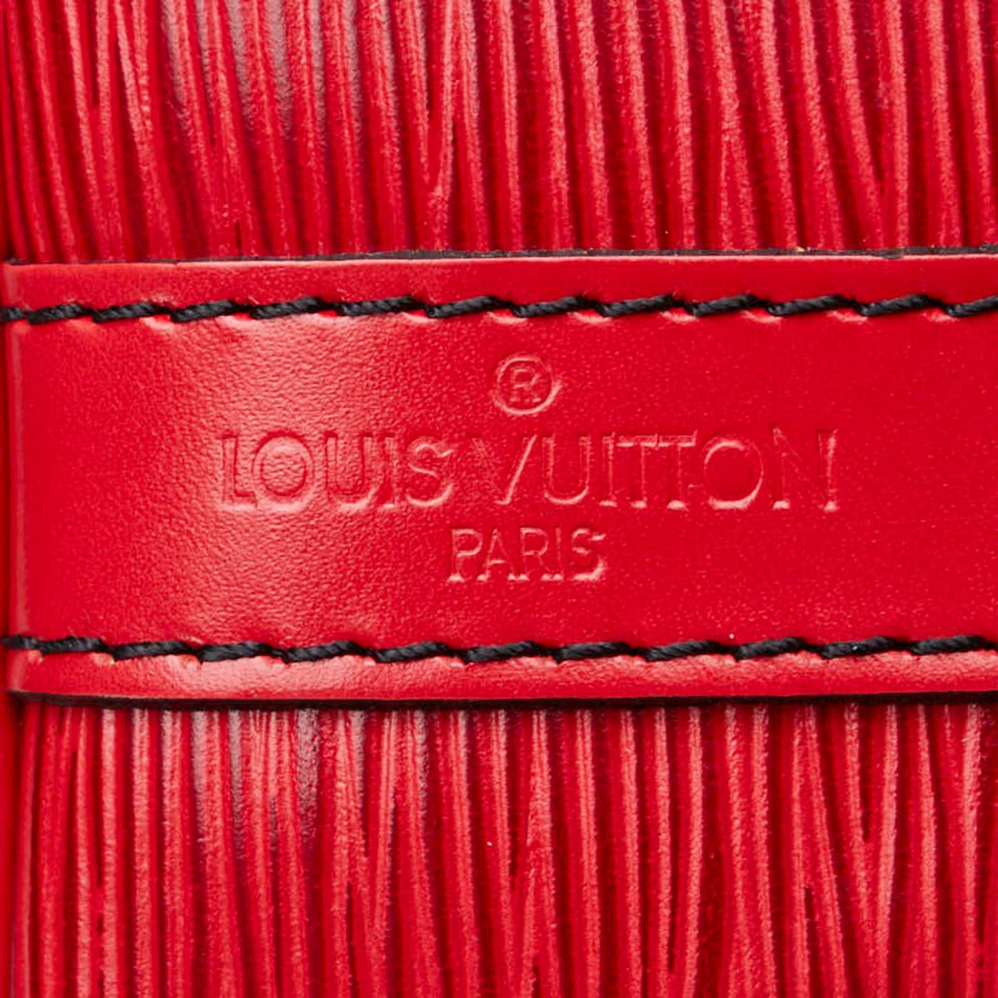 Louis Vuitton Petit Noé Red Leather Shoulder Bag