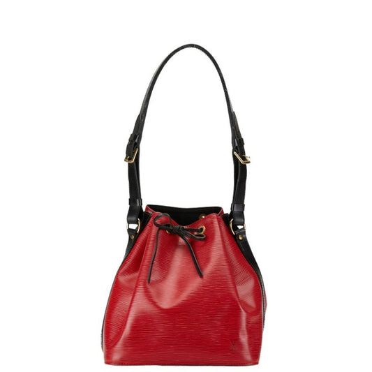 Louis Vuitton Petit Noé Red Leather Shoulder Bag