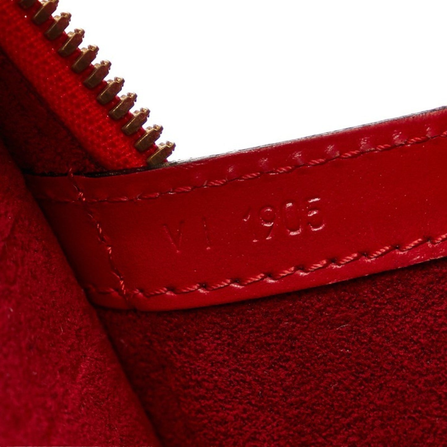 Louis Vuitton Lussac Red Leather Shoulder Bag