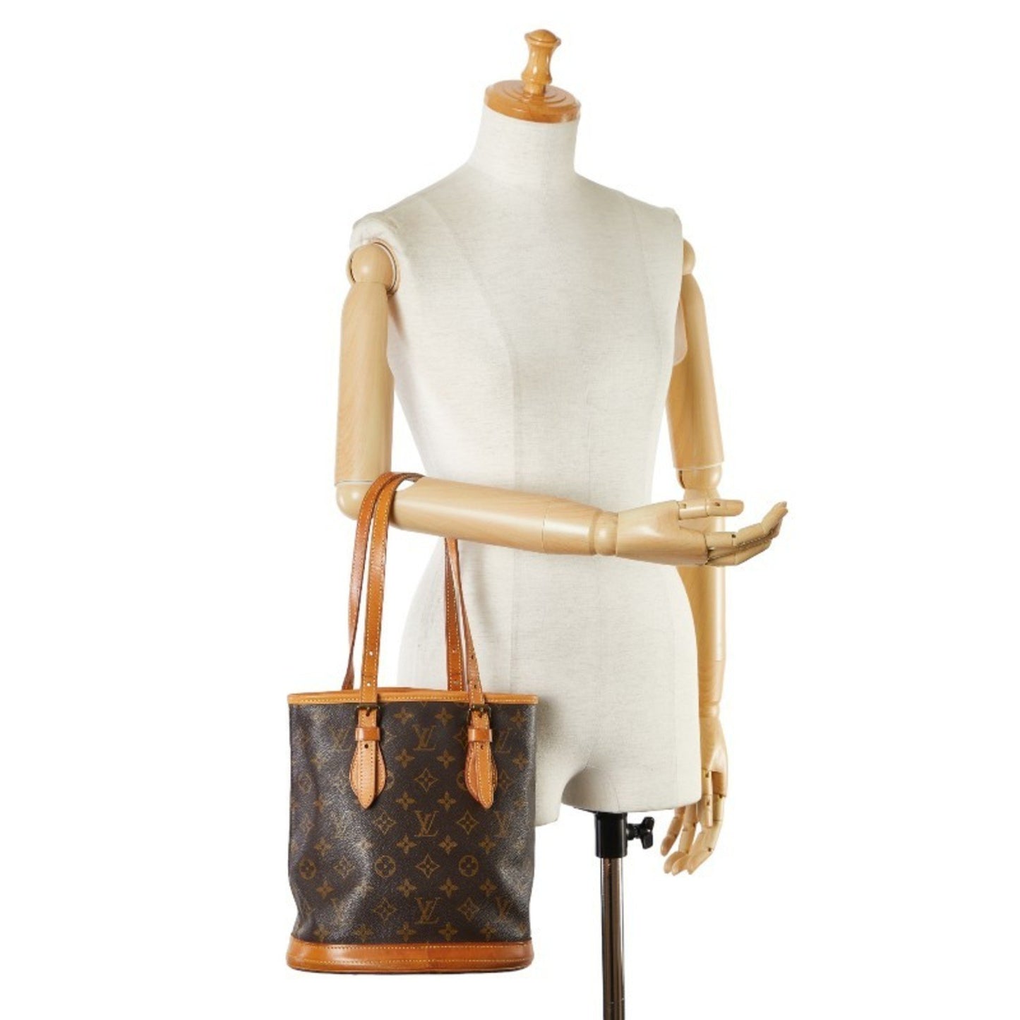 Louis Vuitton Bucket PM Brown Canvas Shoulder Bag