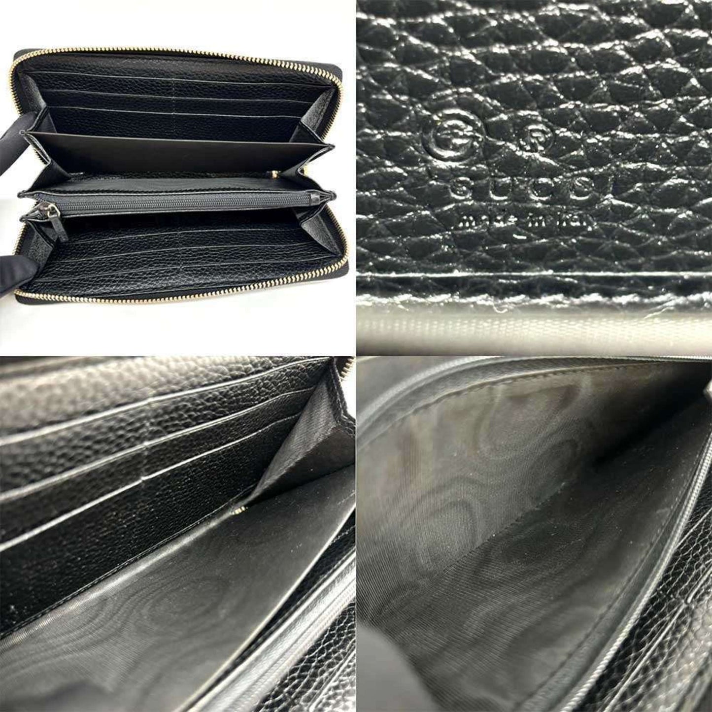 Gucci Soho Black Leather Wallet Accessories