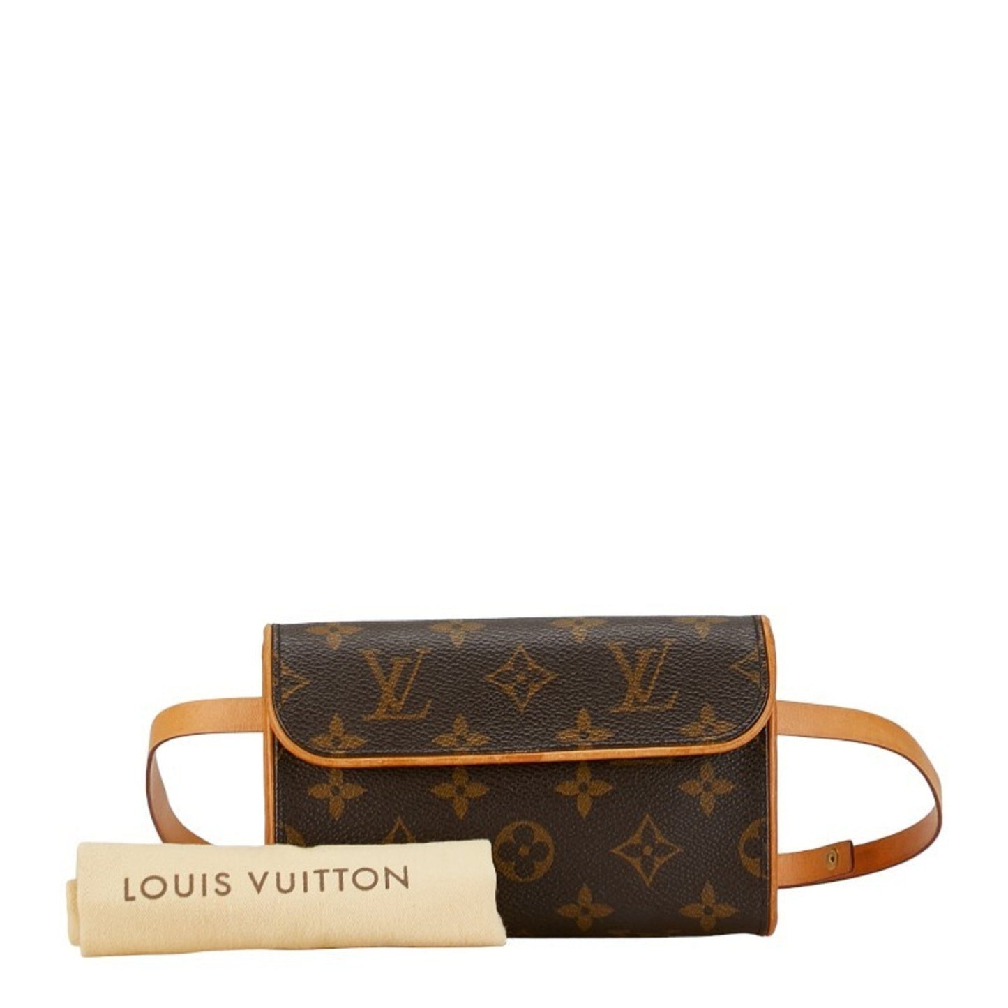 Louis Vuitton Florentine Brown Canvas Shoulder Bag