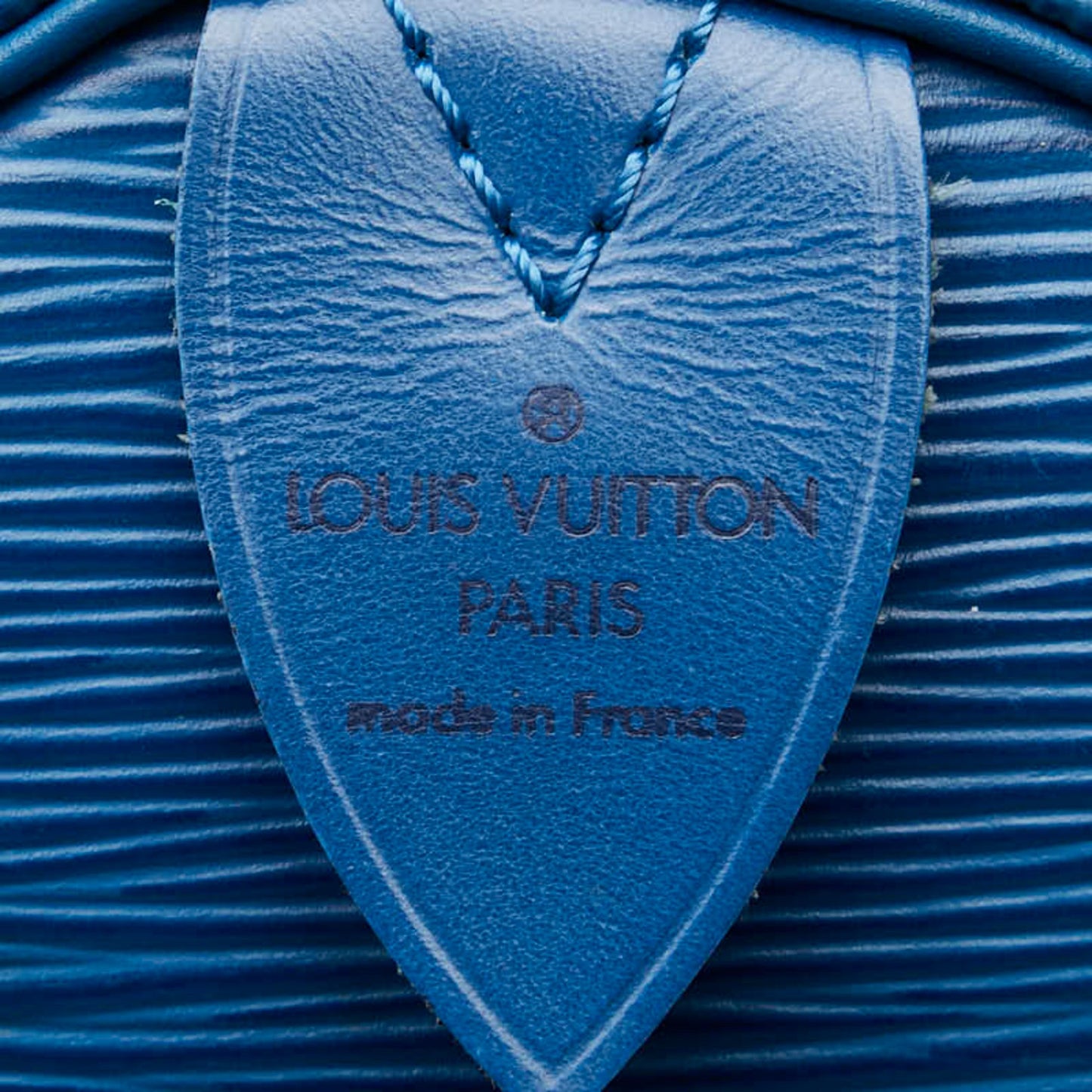 Louis Vuitton Speedy 30 Blue Leather Hand Bag