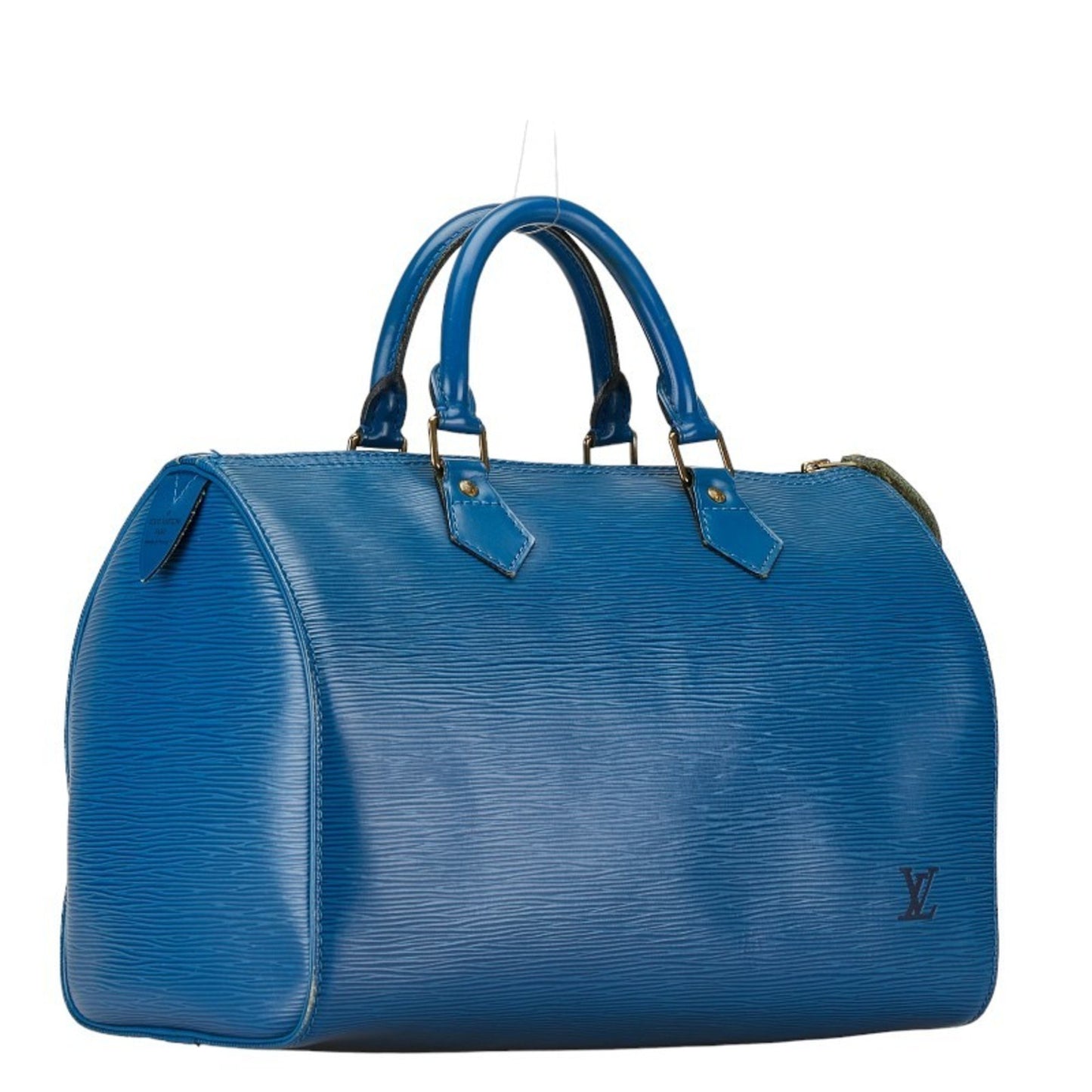 Louis Vuitton Speedy 30 Blue Leather Hand Bag