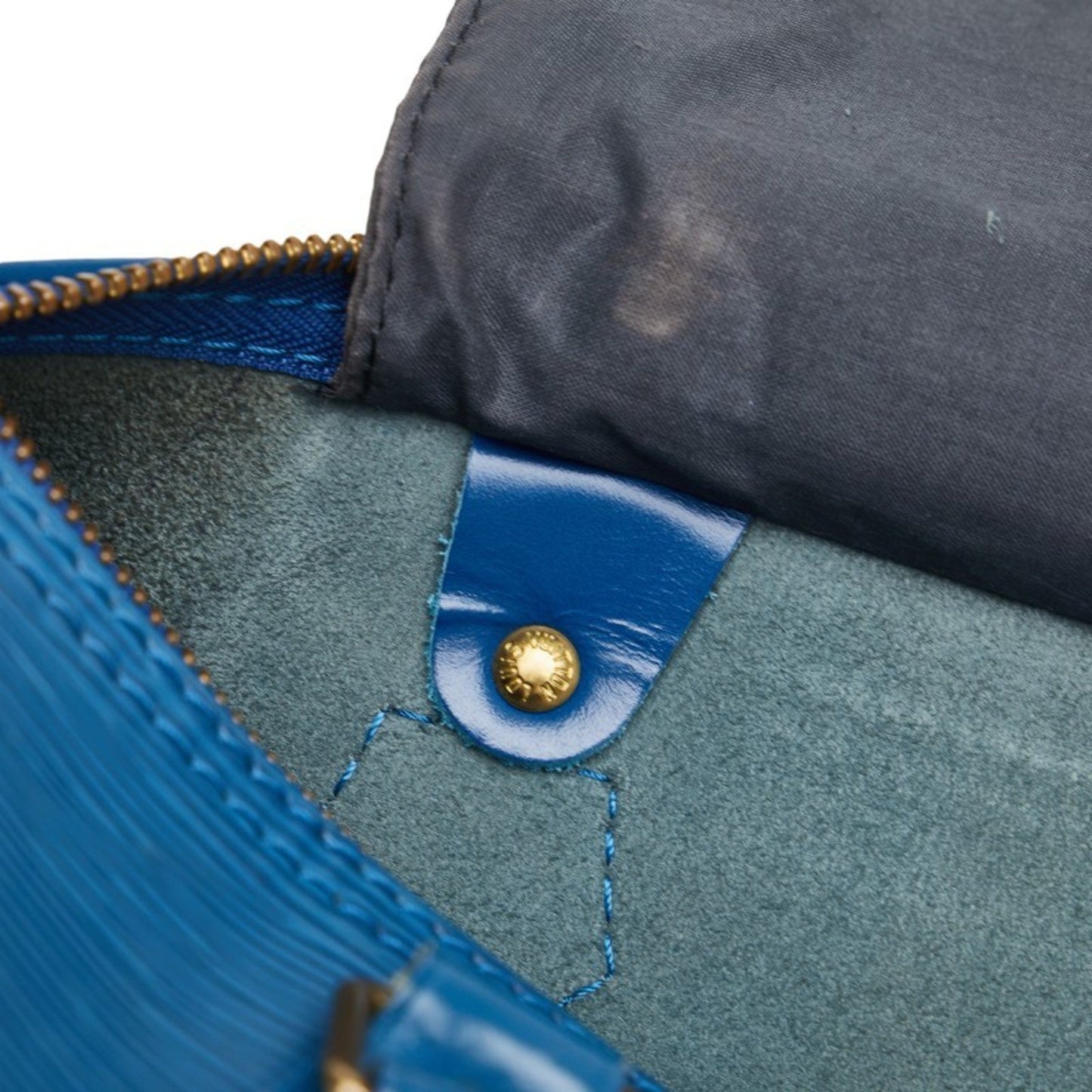 Louis Vuitton Speedy 30 Blue Leather Hand Bag