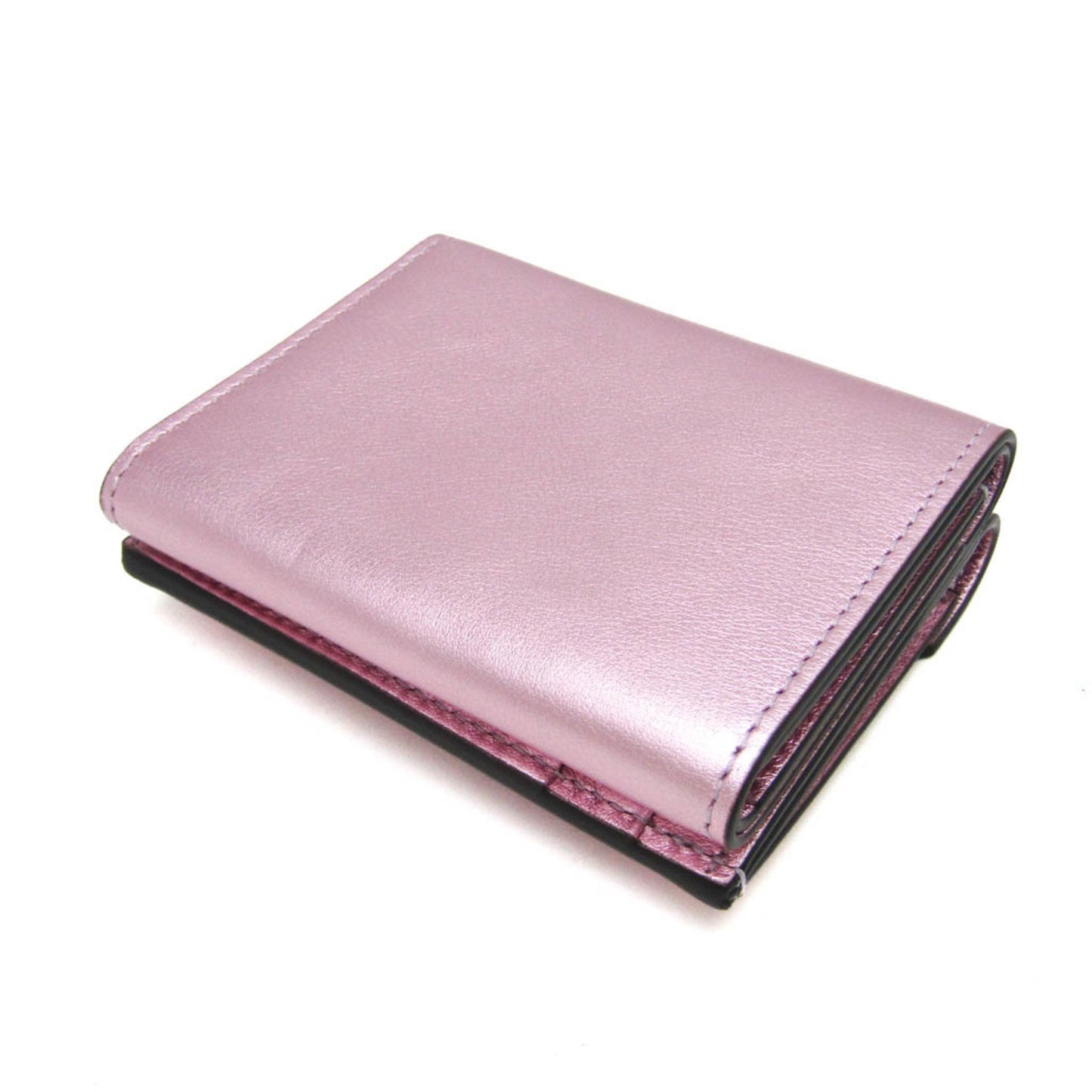 Fendi FF Pink Leather Wallet Accessories