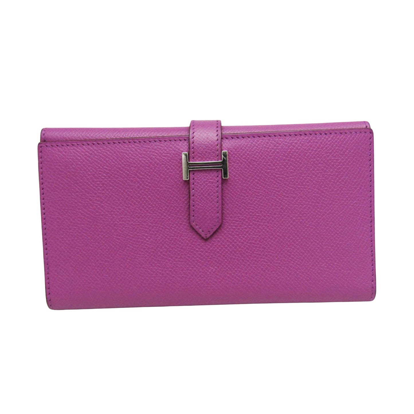 Hermès Béarn Purple Leather Wallet Accessories