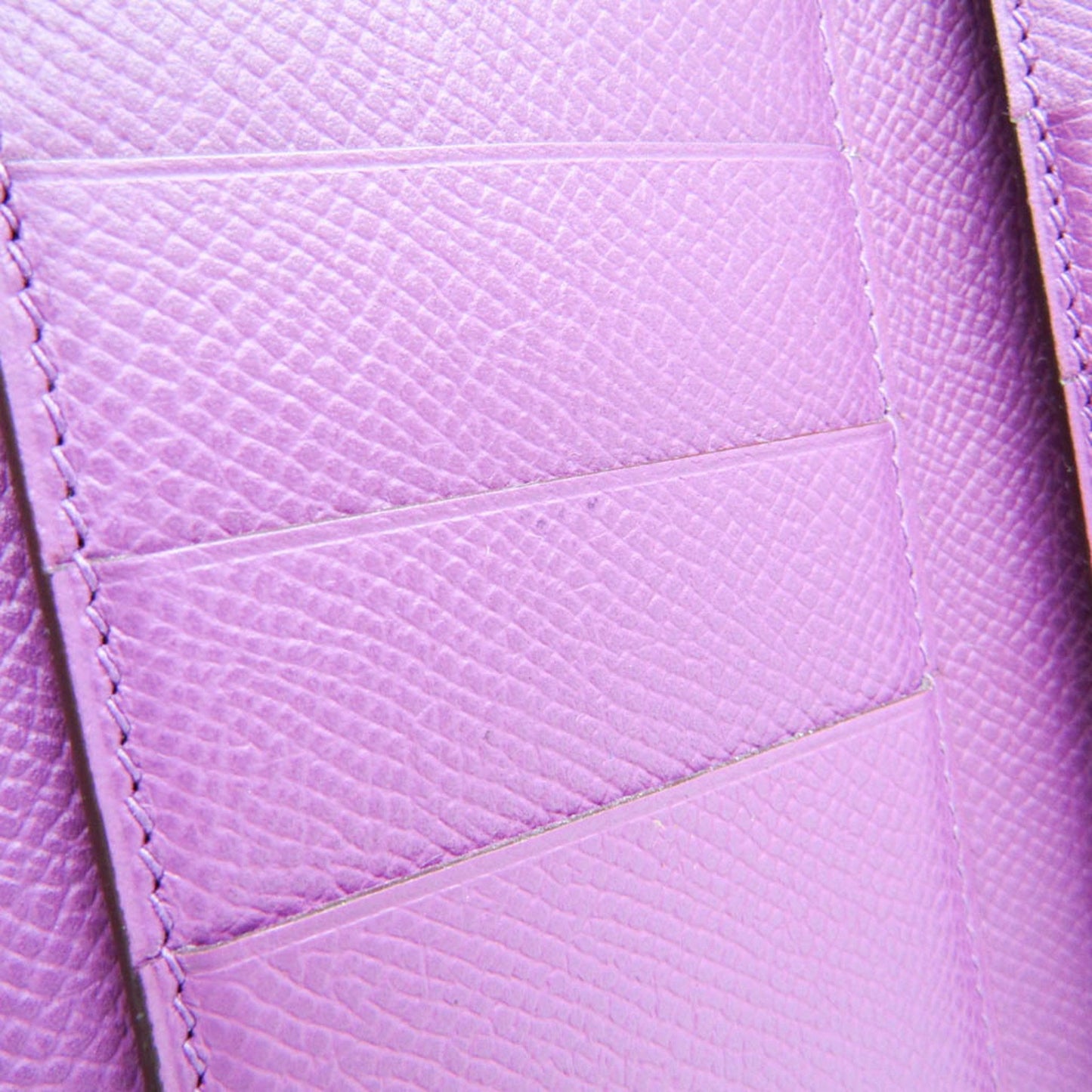 Hermès Béarn Purple Leather Wallet Accessories