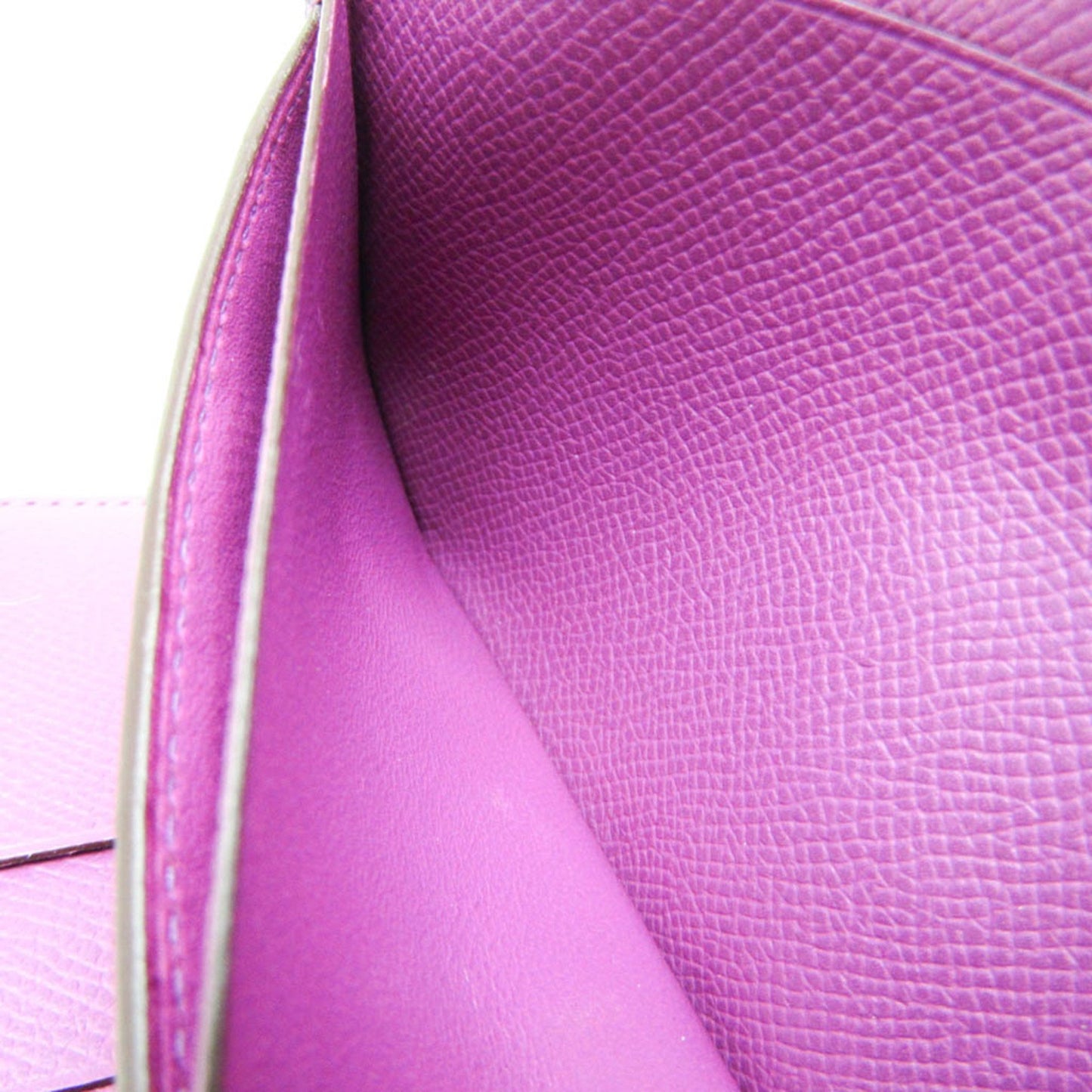 Hermès Béarn Purple Leather Wallet Accessories