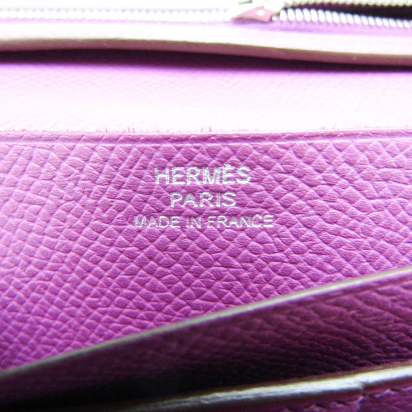 Hermès Béarn Purple Leather Wallet Accessories