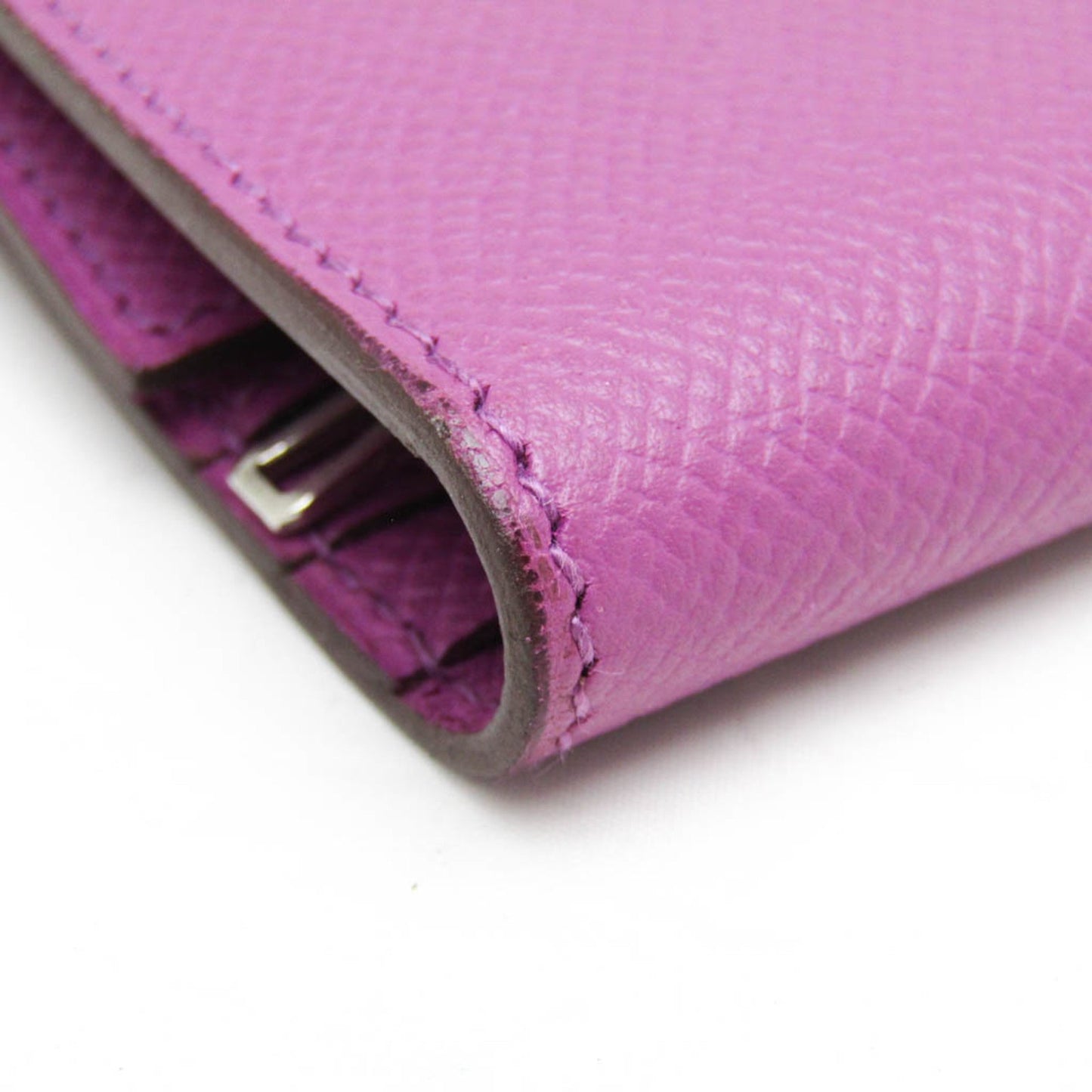 Hermès Béarn Purple Leather Wallet Accessories