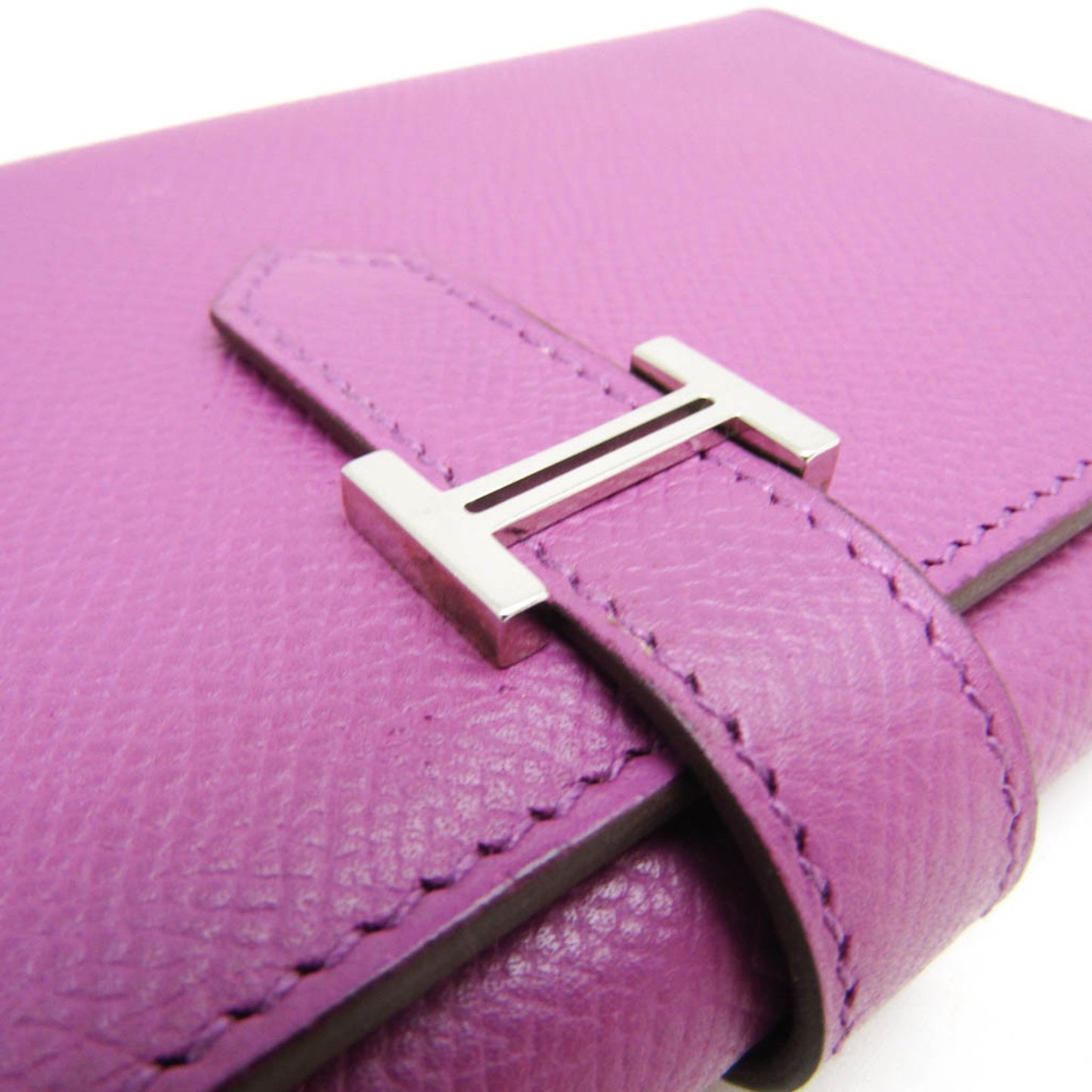 Hermès Béarn Purple Leather Wallet Accessories