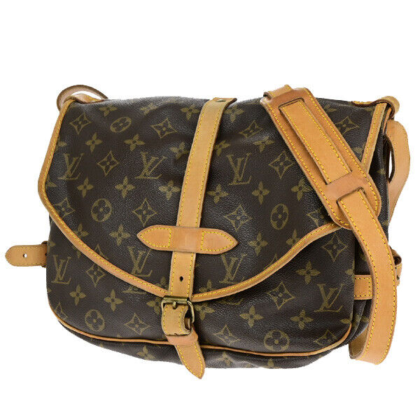 Louis Vuitton Saumur 30 Brown Canvas Shoulder Bag