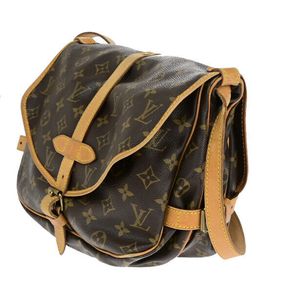 Louis Vuitton Saumur 30 Brown Canvas Shoulder Bag