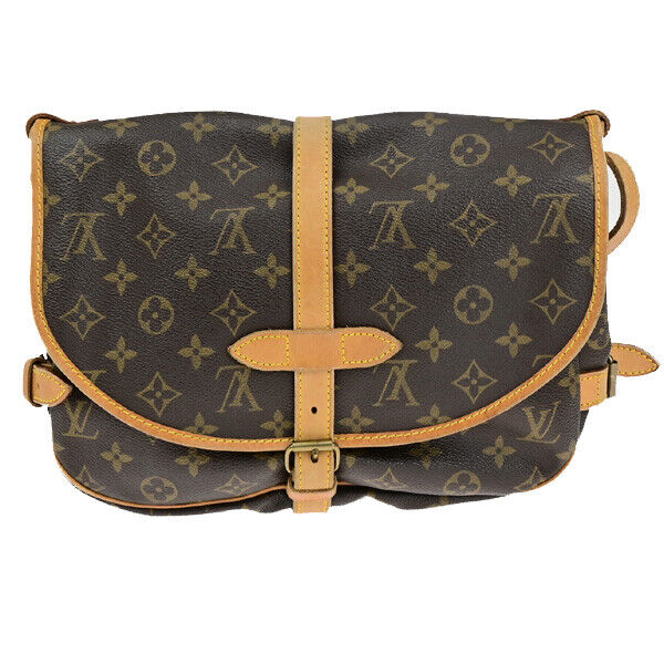 Louis Vuitton Saumur 30 Brown Canvas Shoulder Bag